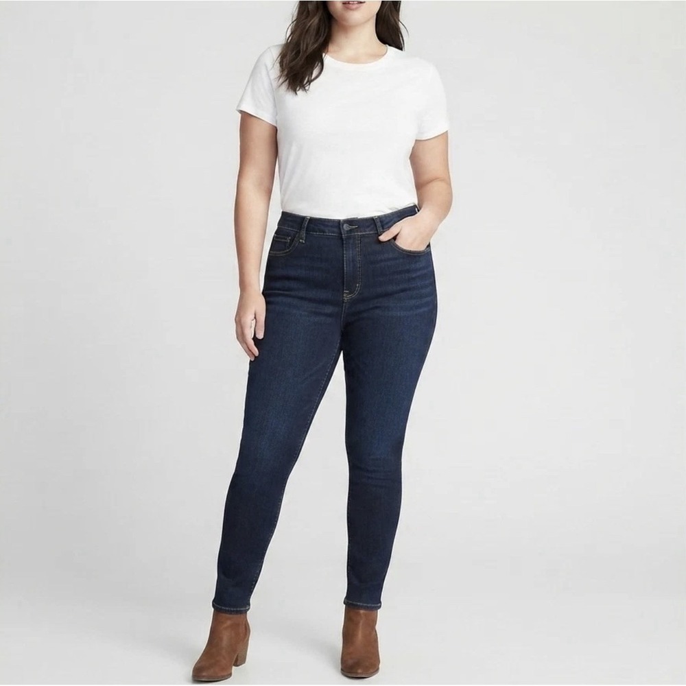 Old Navy Wow Super-Skinny Jeans Women's Size 26 Dark‎ Wash Denim High Rise NWT